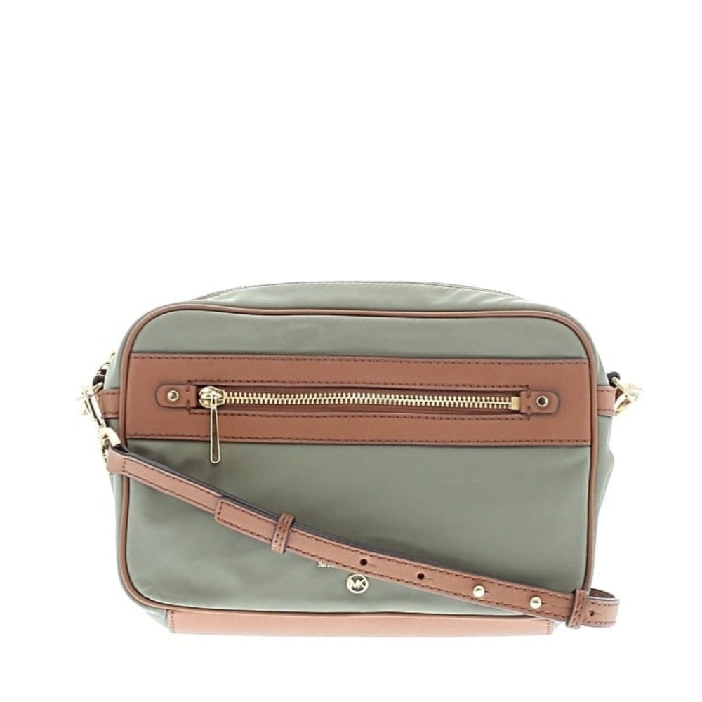 MICHAEL Michael Kors Green and Tan Crossbody Bag - Picture 2 of 3